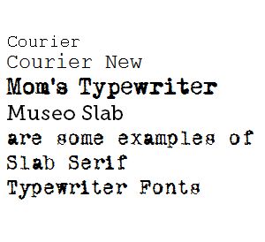typewriter font for word mac